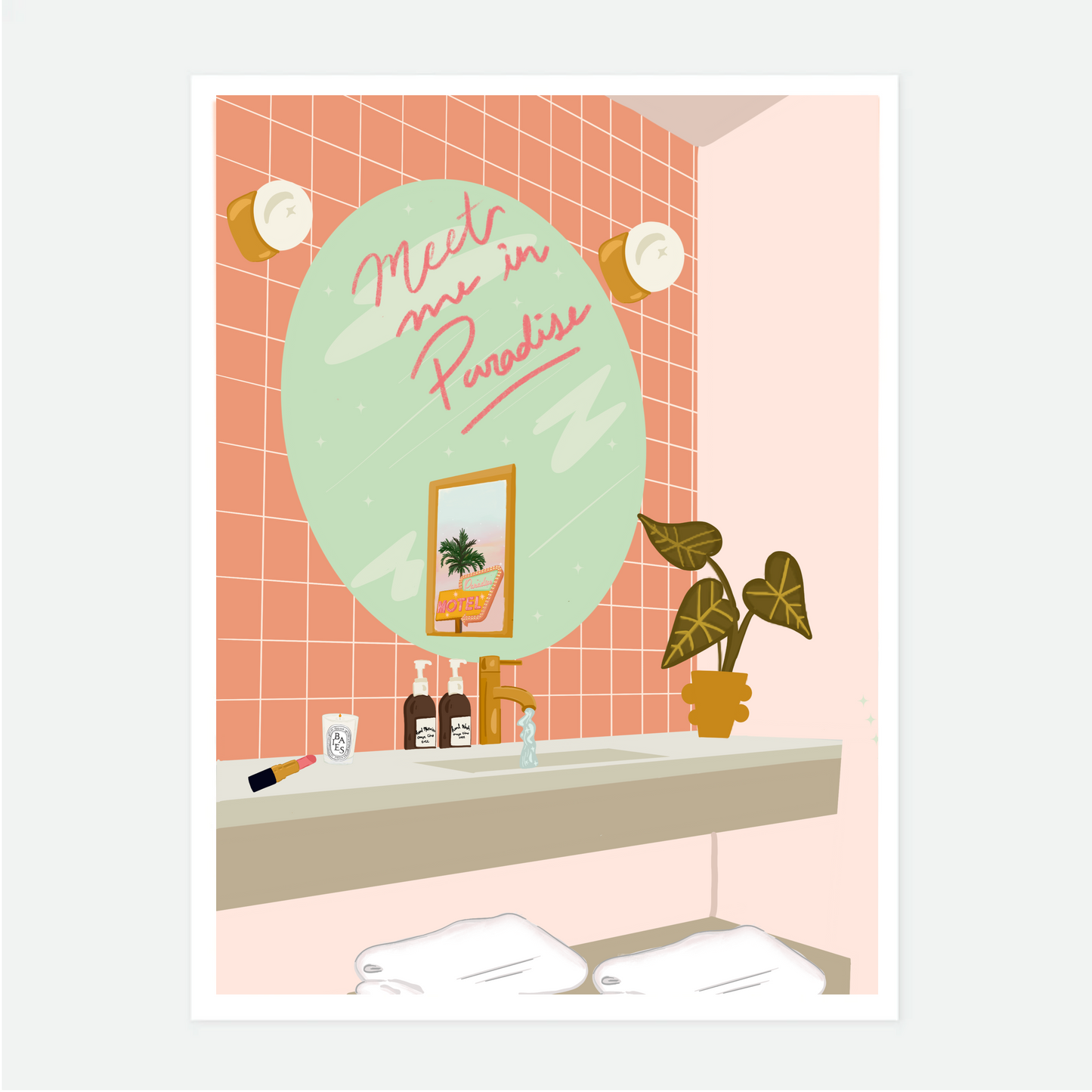 Meet Me in Paradise Art Print