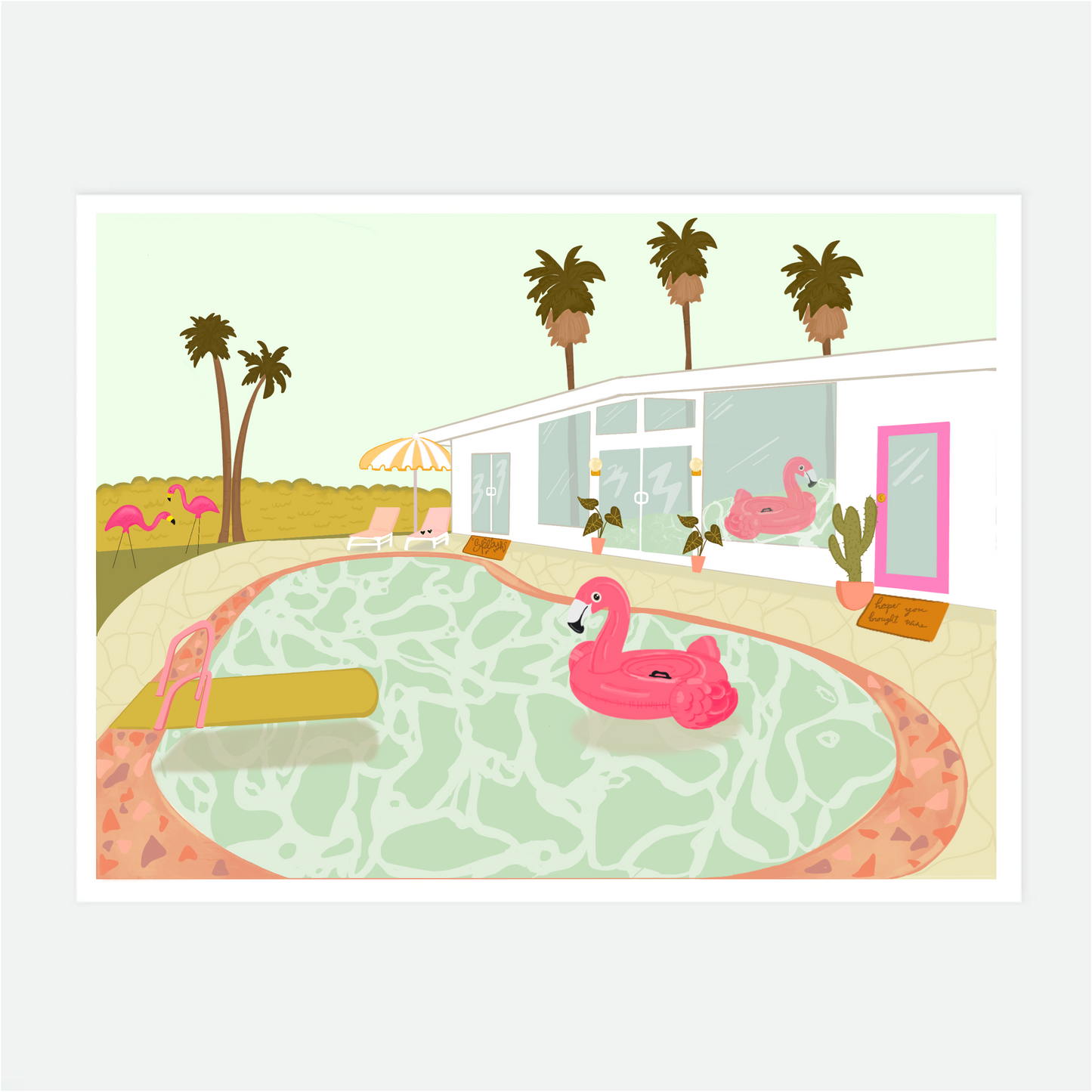 Pool House Art Print
