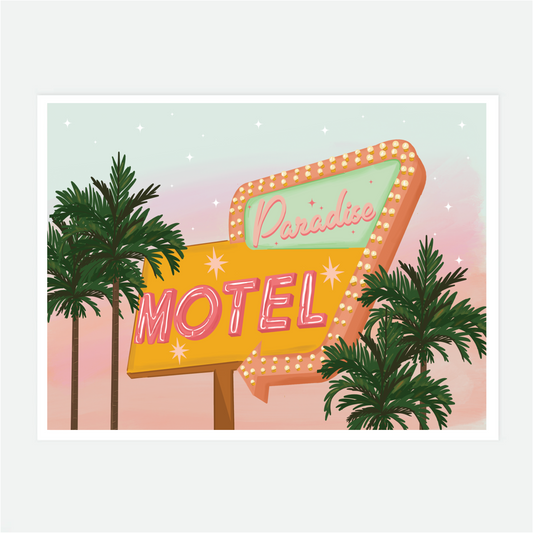 Paradise Motel Art Print