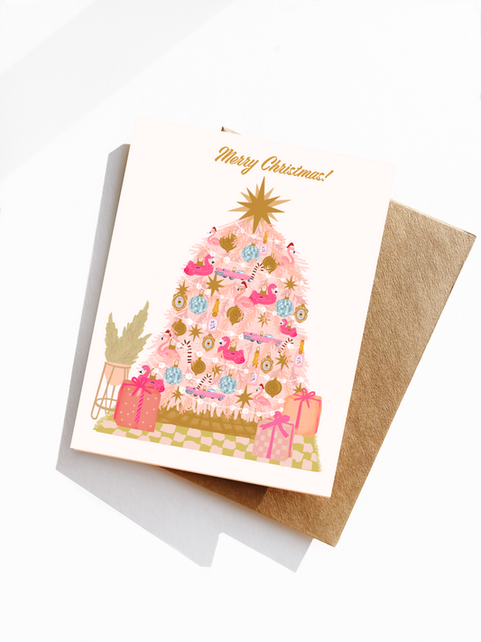Merry Christmas, Pink Tree