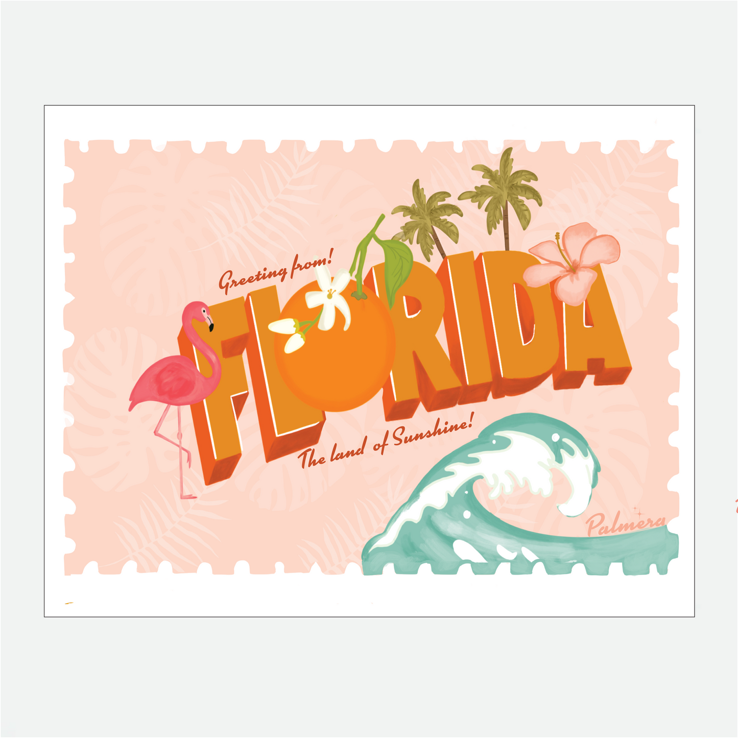 FL Postcard Art Print