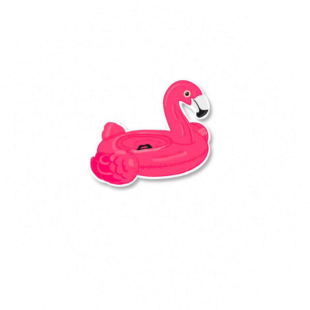 Flamingo Floatie Sticker