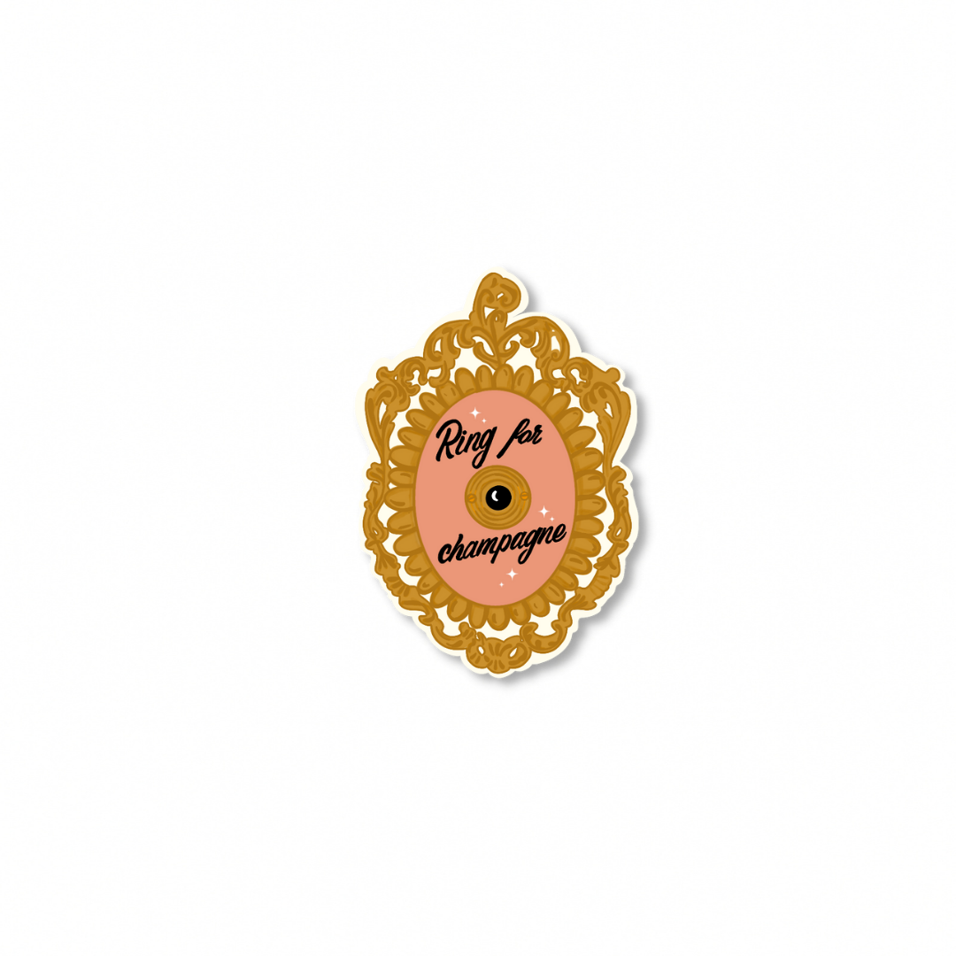 Ring For Champagne Sticker