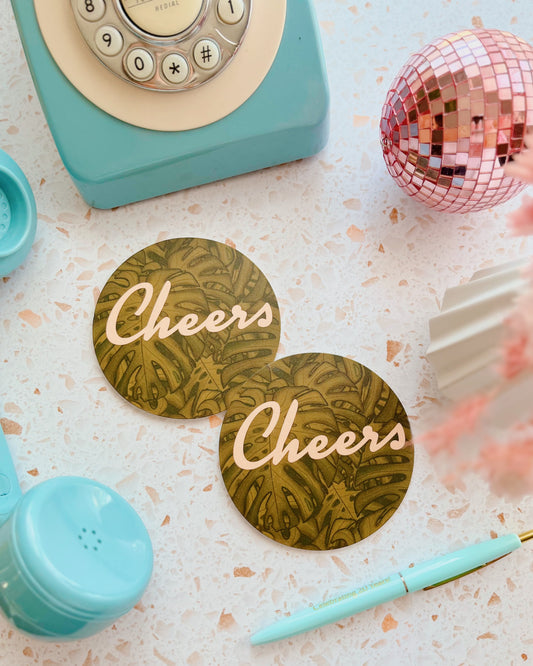 Lux Monstera Paper Coaster - Set of 6 (Copy)