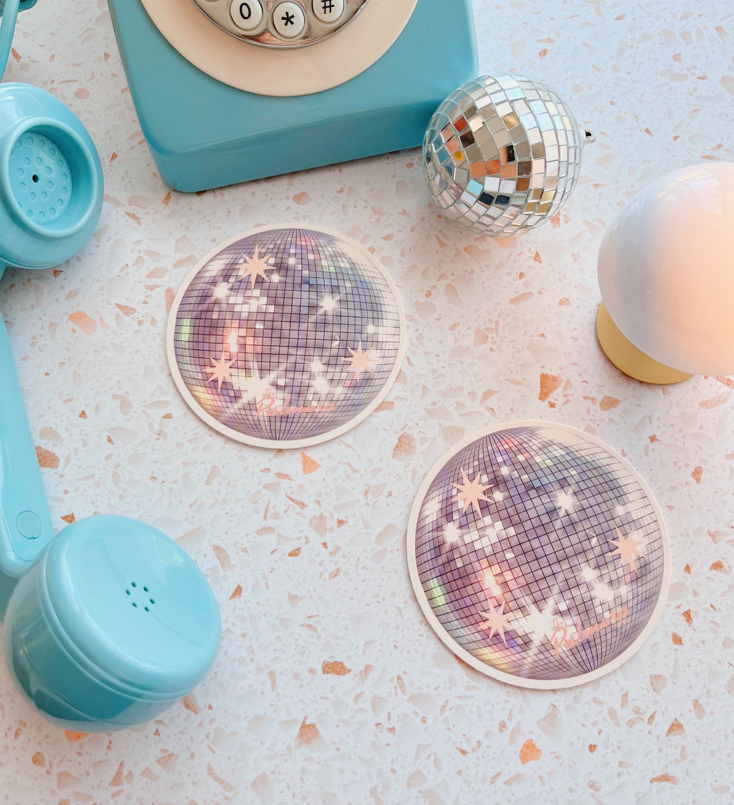 Lux Disco Party Paper Coaster - Set of 6